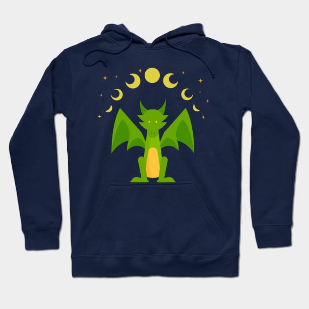 Yes it really is a green dragon. Hoodie by DQOW